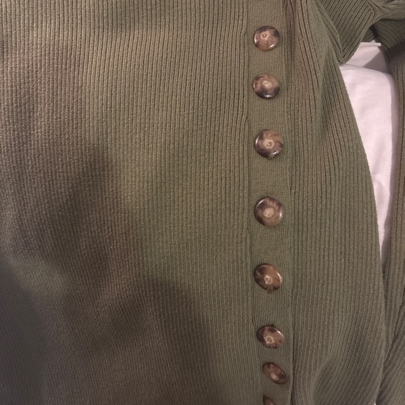 Gently worn Sezane Harper Dress Moss Green - Size XS - Picture 7 of 10